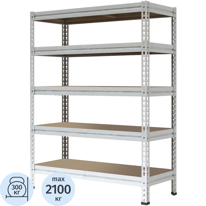 Изображение товара Стеллаж металлический Пакс МС-Т 18765-2.5 с 5 полками