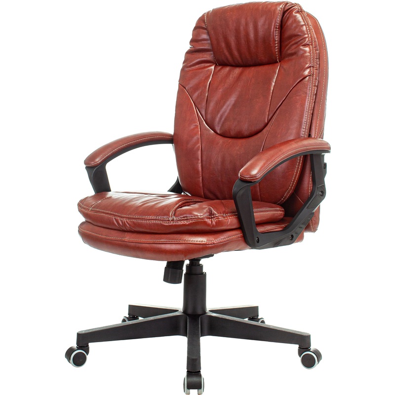 Изображение товара Кресло для руководителя Бюрократ CH868N коричневое (экокожа, пластик)