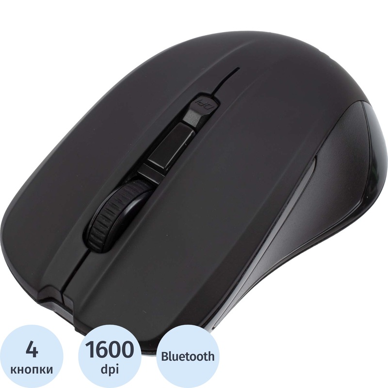 Изображение товара Мышь беспроводная HIPER чёрная (HOMW-101-BT)