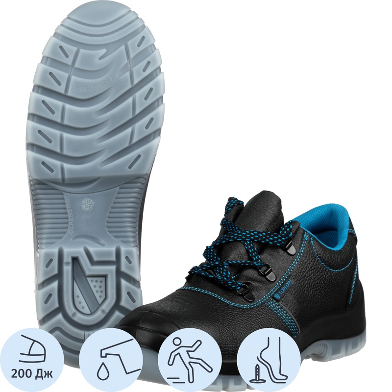 Изображение товара Полуботинки рабочие летние TOPFORT 2 МПП черные размер 46