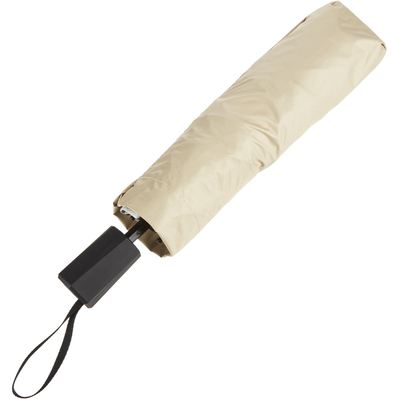 Изображение товара Женский механический бежевый складной зонт 100 см водоотталкивающая ткань антиветер