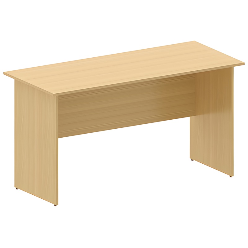 Изображение товара Офисный прямой стол Канц СК21.10 из ЛДСП, цвет бук невский, размеры 1400х600х750 мм