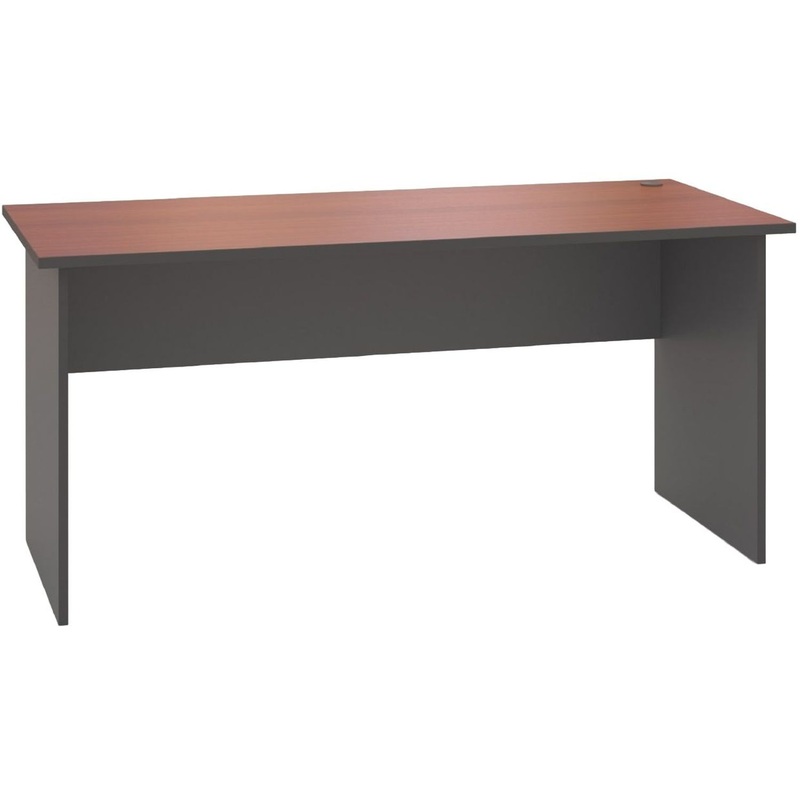 Изображение товара Стол прямой Стратегия E25-01.99Л (ноче милано/серый, 1600х700х735 мм)