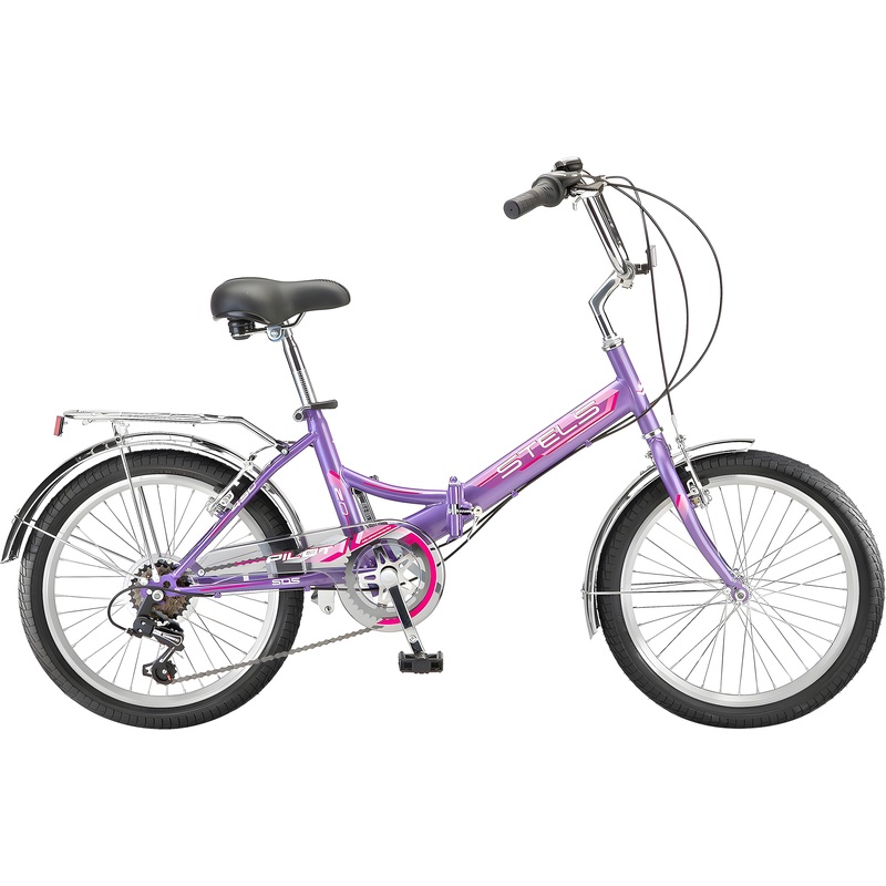 Изображение товара Складной велосипед Stels Pilot 450 20 дюймов сиреневый для подростков