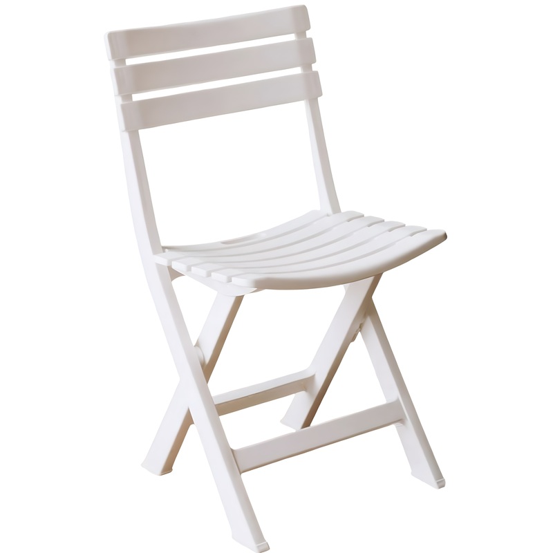 Изображение товара Стул Domfy Garden Chair складной пластиковый белый набор 2 шт