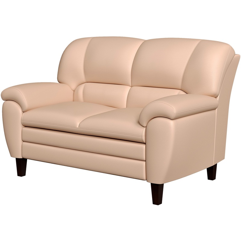 Изображение товара Диван двухместный Bayu бежевый из искусственной кожи