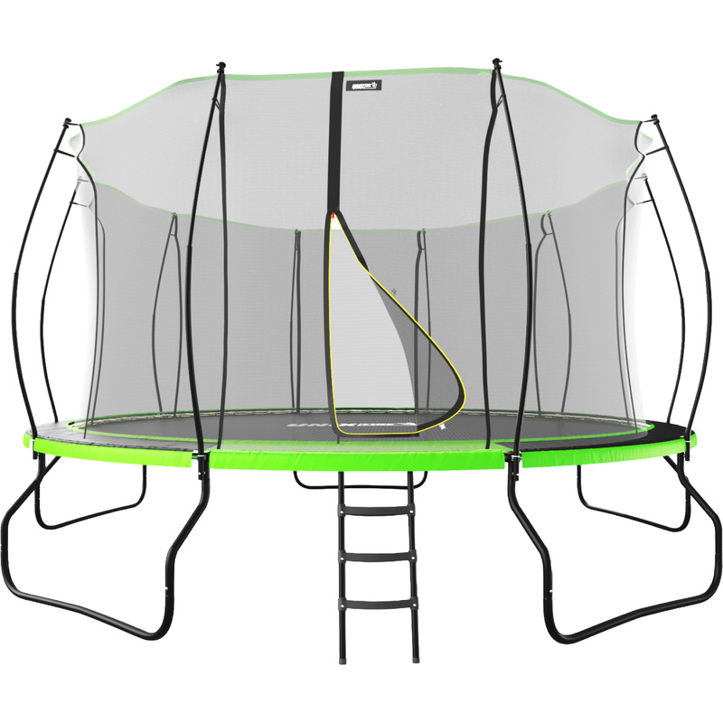 Изображение товара Батут с защитной сеткой Unix Line UFO Green 14 ft диаметр 427 см чёрный/зелёный Изображение товара Батут с защитной сеткой Unix Line UFO Green 14 ft диаметр 427 см чёрный/зелёный