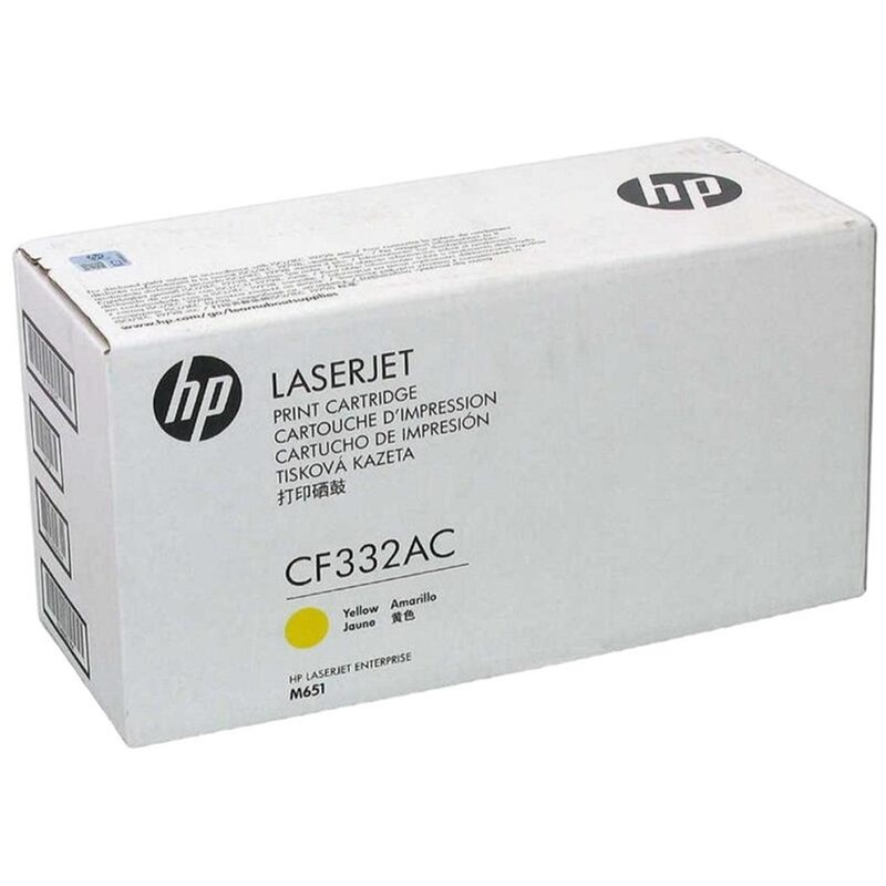 Изображение товара Картридж лазерный HP 654A CF332AC желтый оригинальный 15000 страниц