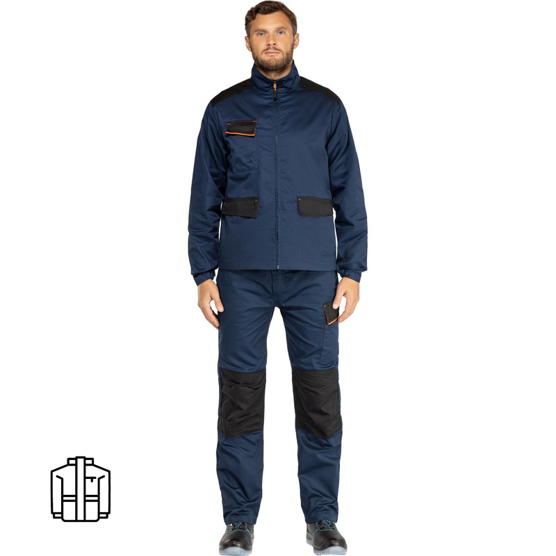 Изображение товара Рабочая летняя мужская куртка Delta Plus MACH1 синяя 60-62