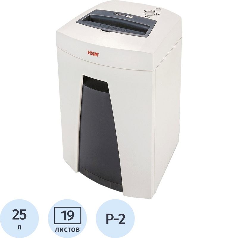 Изображение товара Шредер HSM Securio C18 с корзиной 25 л и защитой Р-2