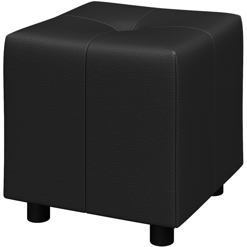 Изображение товара Пуф Опора (P1) чёрный (искусственная кожа, 410х410х410 мм)