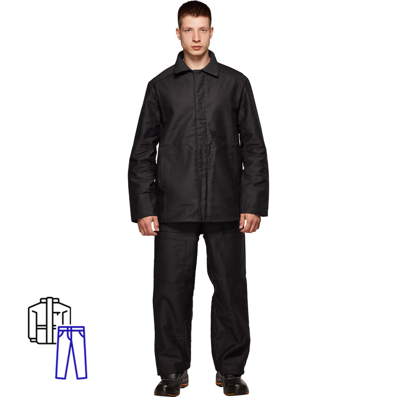 Изображение товара Костюм Молескин жаростойкий черный (размер 44-46, рост 182-188)