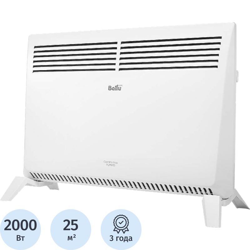 Изображение товара Конвектор Ballu Camino Eco Turbo BEC/EMT-2000 белый 2000 Вт
