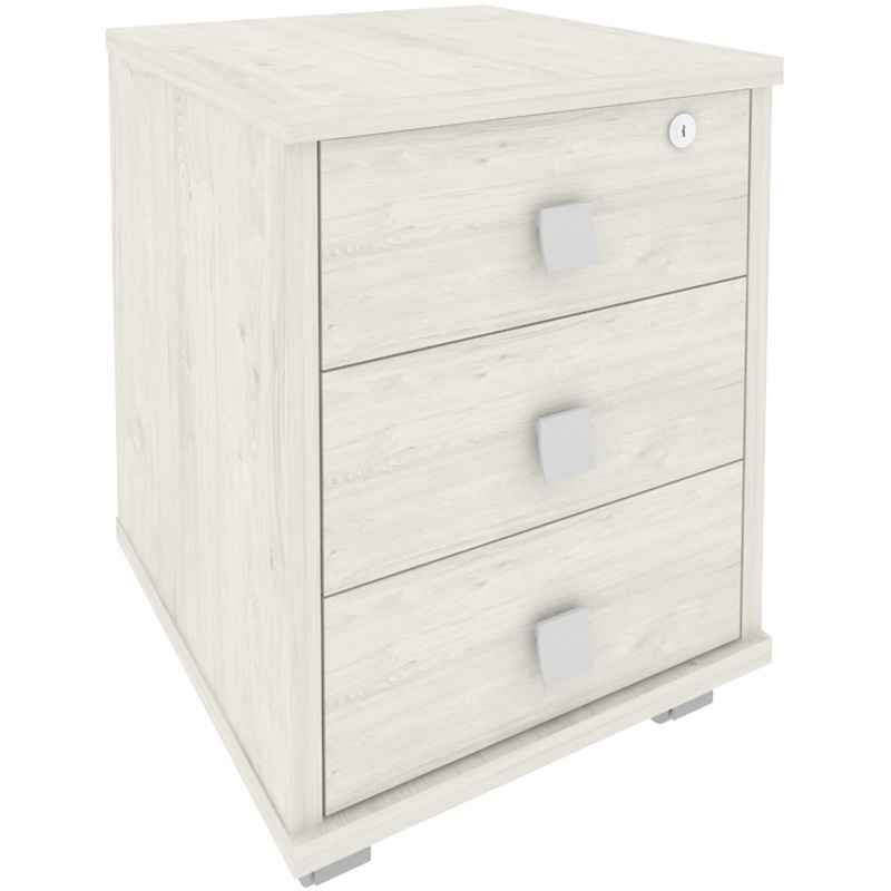 Изображение товара Тумба подкатная Metal System Style Л.ТМ-3Y с замком 3 ящика