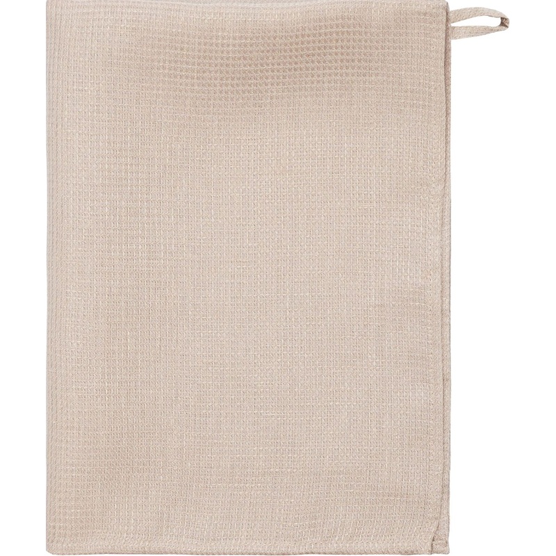 Изображение товара Вафельные кухонные полотенца 50х70 см комплект 2 шт бежевый Essential