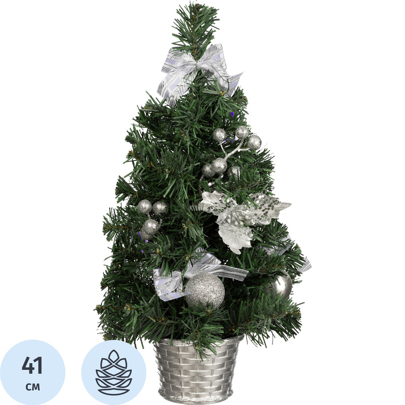 Изображение товара Искусственная настольная новогодняя ёлка 41 см с украшениями Remeco Collection