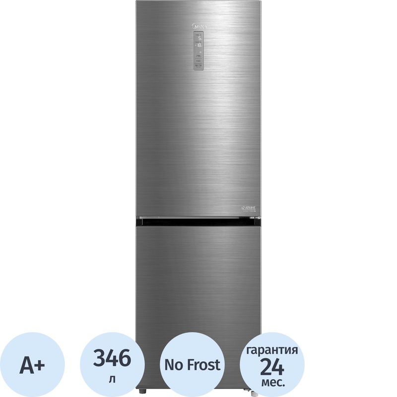 Изображение товара Холодильник двухкамерный Midea MDRB471MGF46O серый