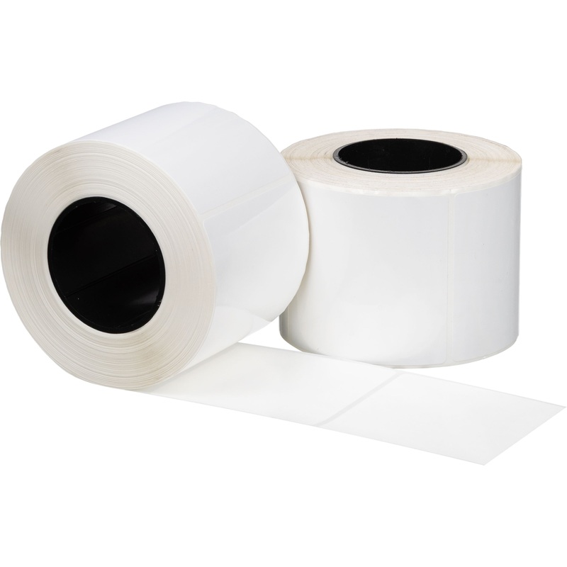 Изображение товара Уценка. Термотрансферные этикетки 60х58 мм полипропиленовые глянцевые (диаметр втулки 40 мм, 45 рулонов по 500 этикеток)