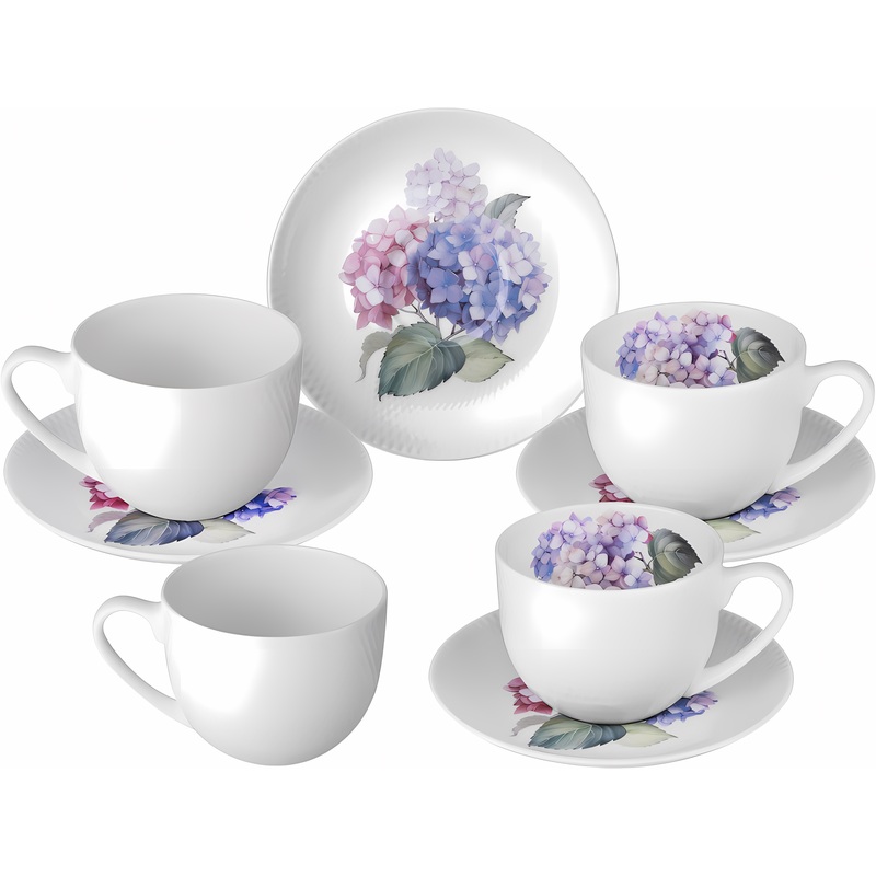 Изображение товара Набор чайный Lefard Hortensia на 4 персоны фарфор (8 предметов) Изображение товара Набор чайный Lefard Hortensia на 4 персоны фарфор (8 предметов)