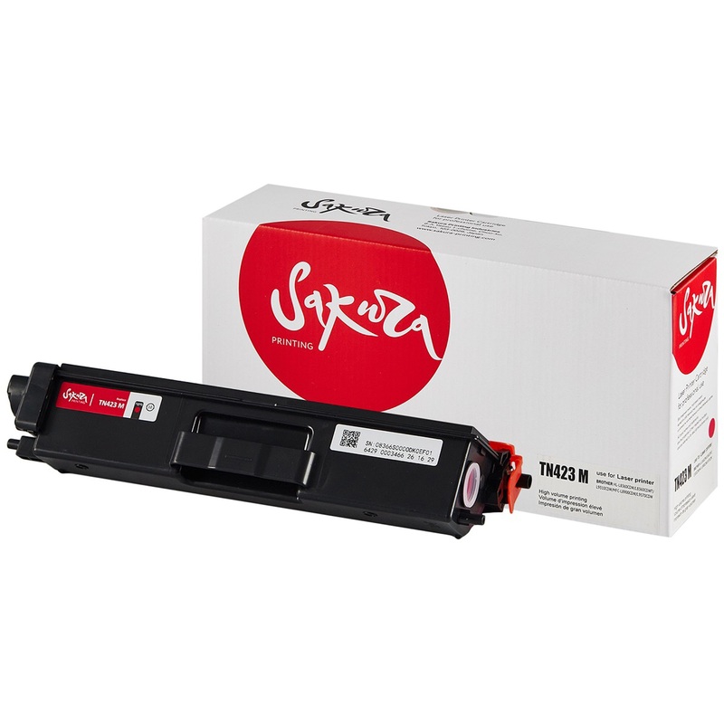 Изображение товара Лазерный картридж Sakura TN-423M для Brother пурпурный совместимый