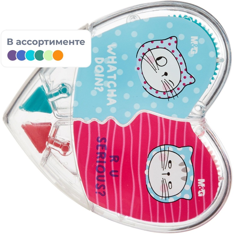 Изображение товара Корректирующая лента M&G So Many Cats 5 мм x 5 м две штуки в упаковке