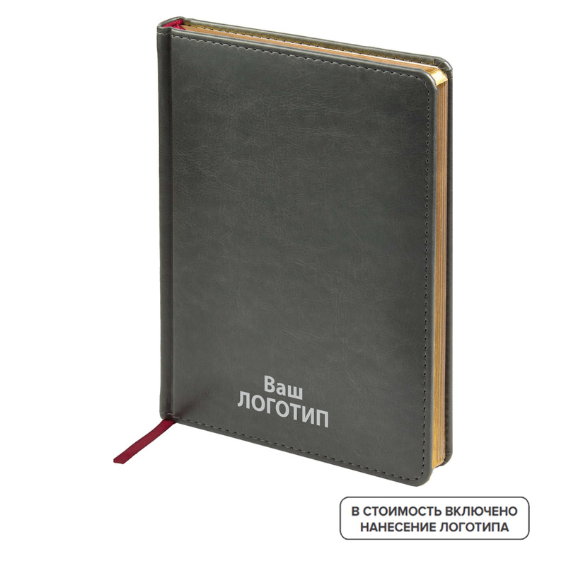 Изображение товара Недатированный ежедневник Bruno Visconti Sidney Nebraska А5 искусственная кожа серый