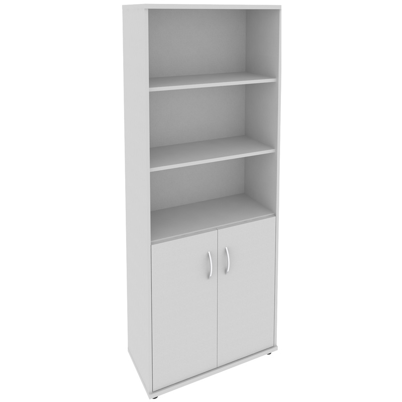 Изображение товара Шкаф для документов Riva полузакрытый серый 770х365х1980 мм