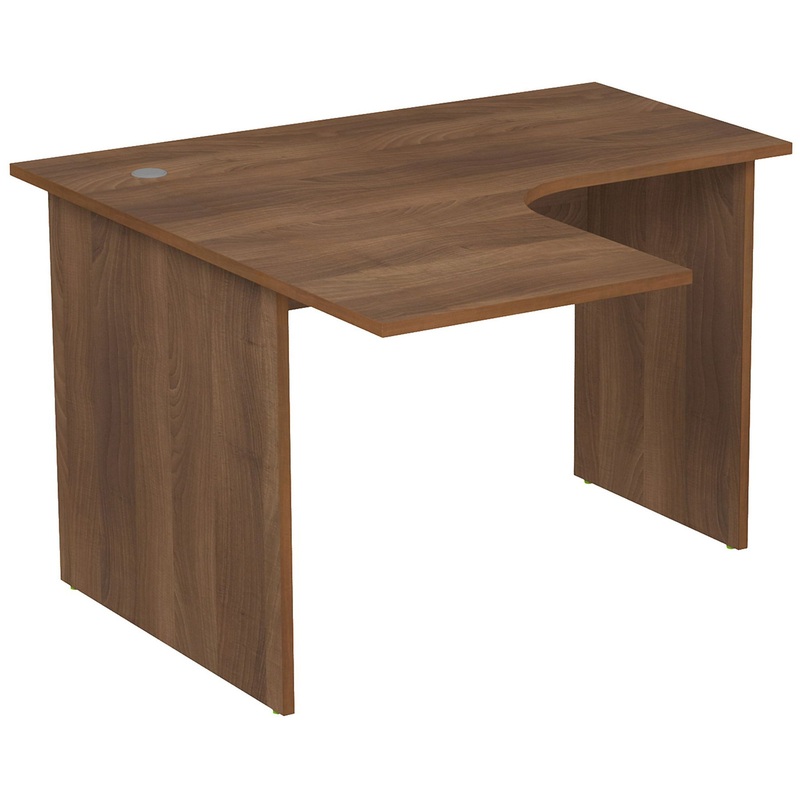 Изображение товара Криволинейный левый письменный стол из ЛДСП шамони 1200х1200х750 мм