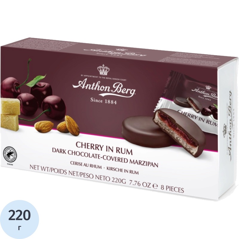 Изображение товара Конфеты шоколадные Anthon Berg вишня в роме 220 г