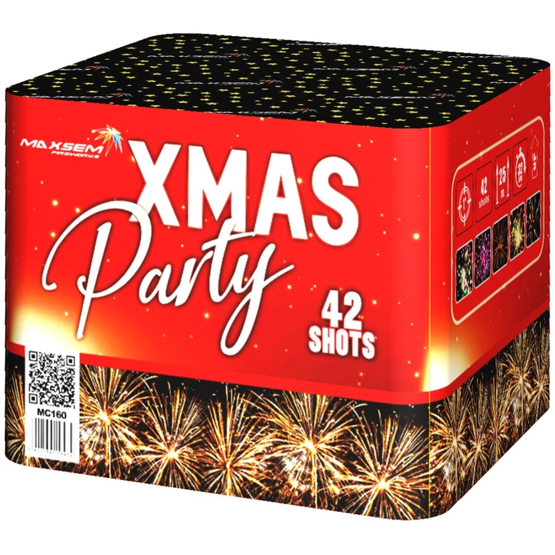 Изображение товара Батарея салютов Maxsem Xmas Party 42 залпа MC160 яркое праздничное шоу