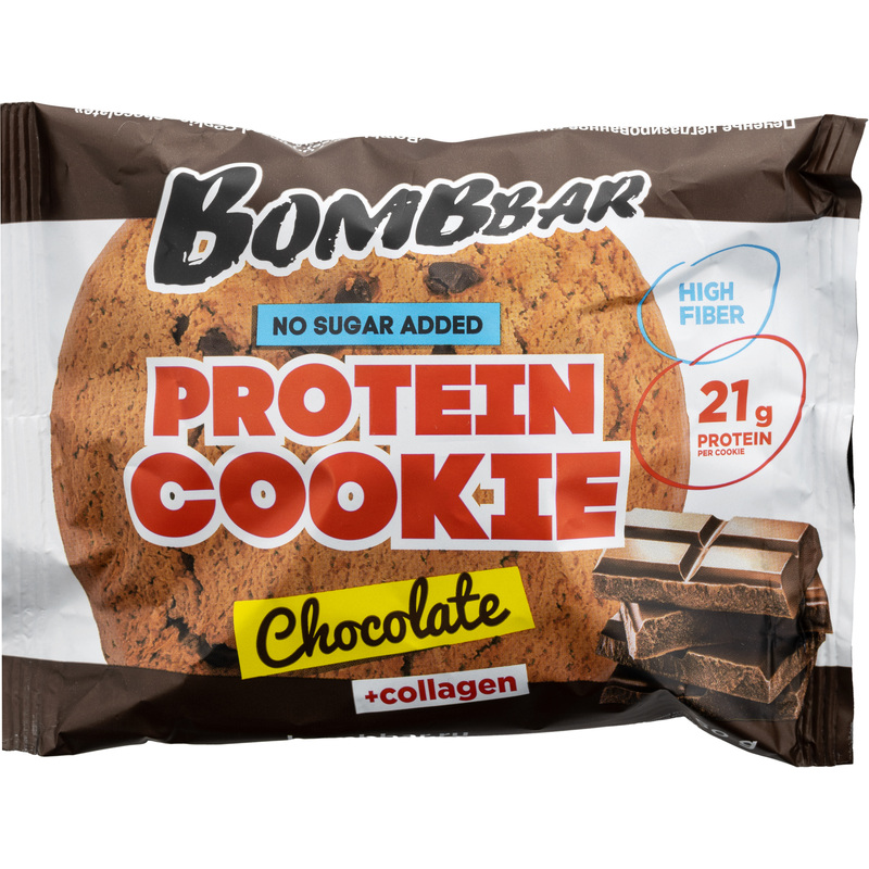 Изображение товара Печенье протеиновое Bombbar с шоколадом 60 г