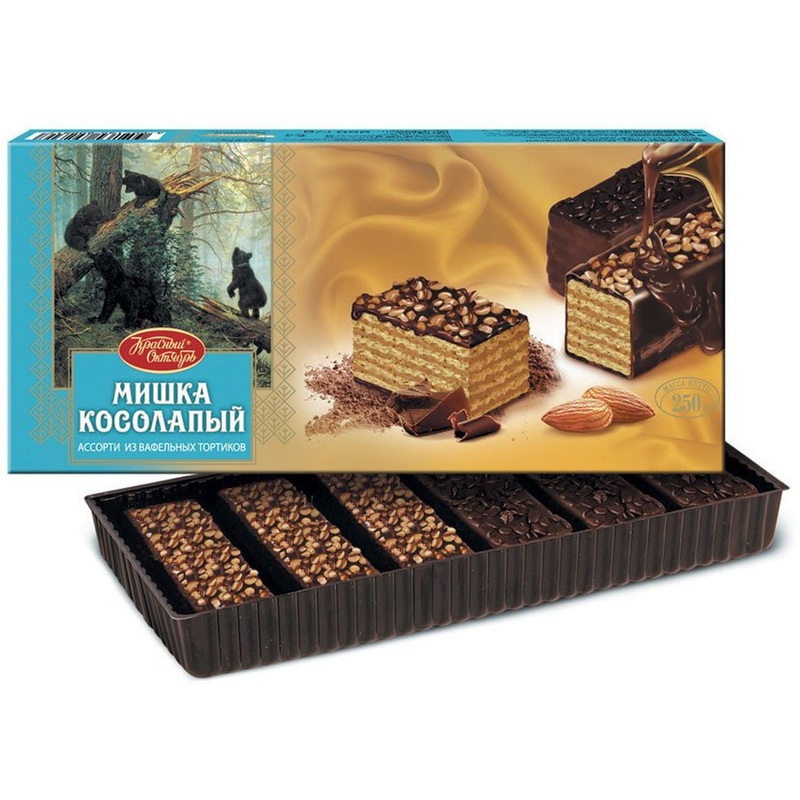 Изображение товара Торт вафельный Мишка косолапый 250 г