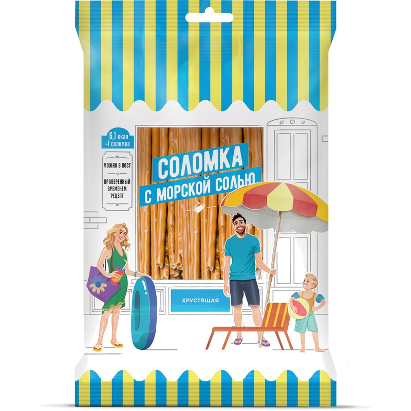Изображение товара Соломка Семейка ОЗБИ с морской солью 75 г