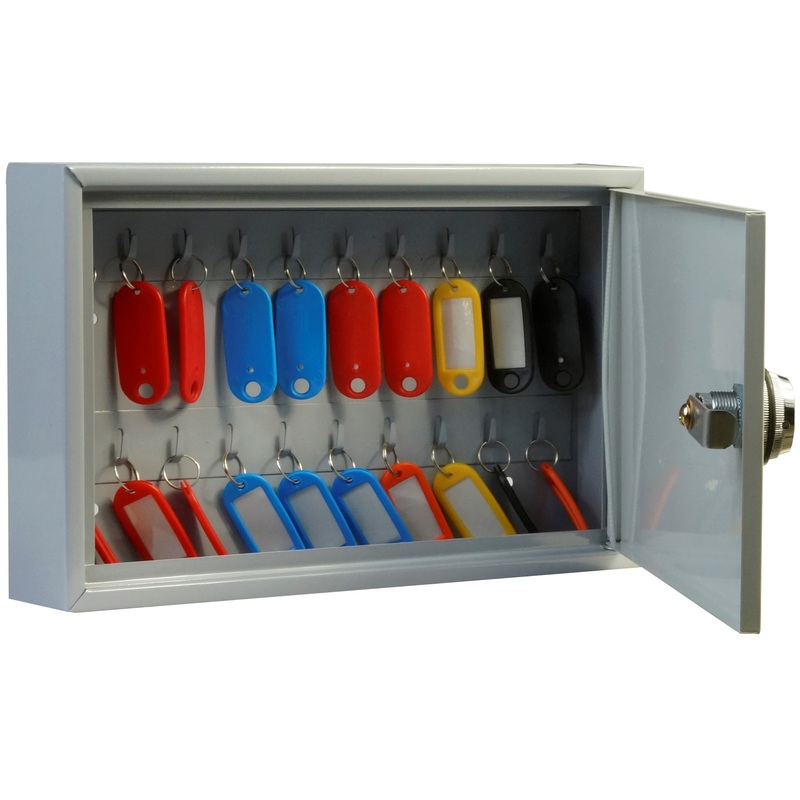 Изображение товара Шкаф для ключей Cobalt MK-20 серый металлический для 20 ключей настенный