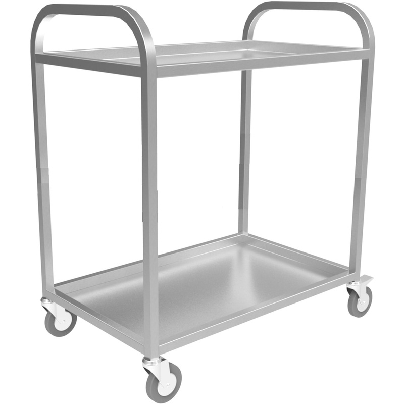 Изображение товара Тележка сервировочная Кобор ТС2-80/50 (серая, 800х500х940 мм)