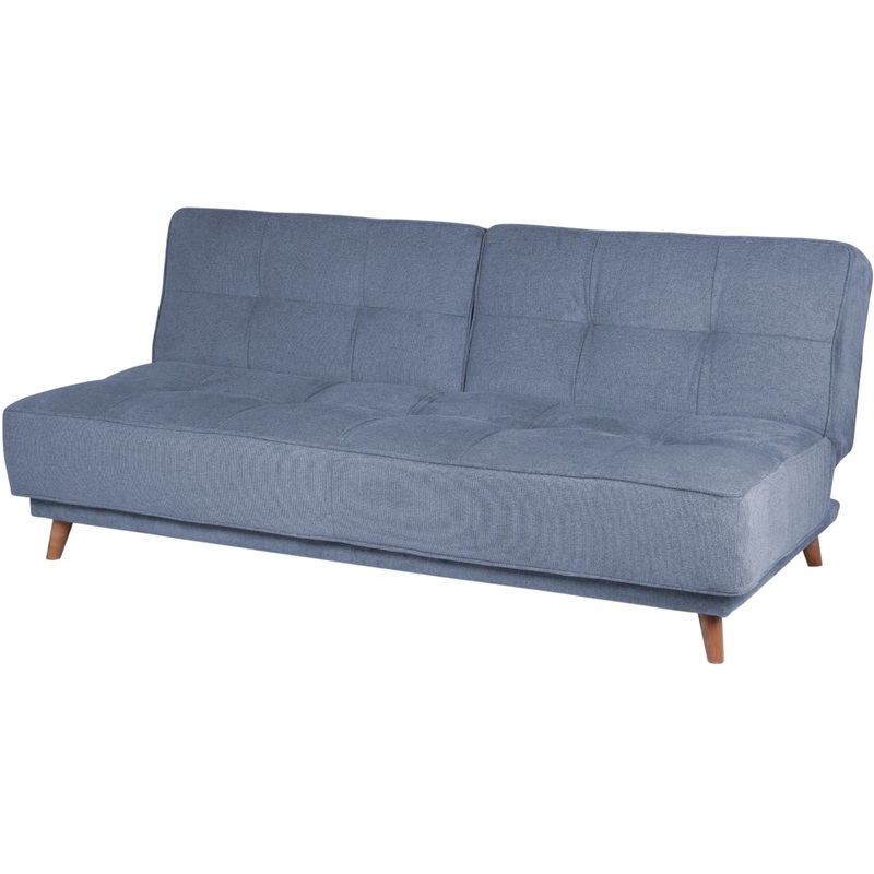 Изображение товара Диван трехместный раскладной Коно Finsoffa синий ткань еврокнижка