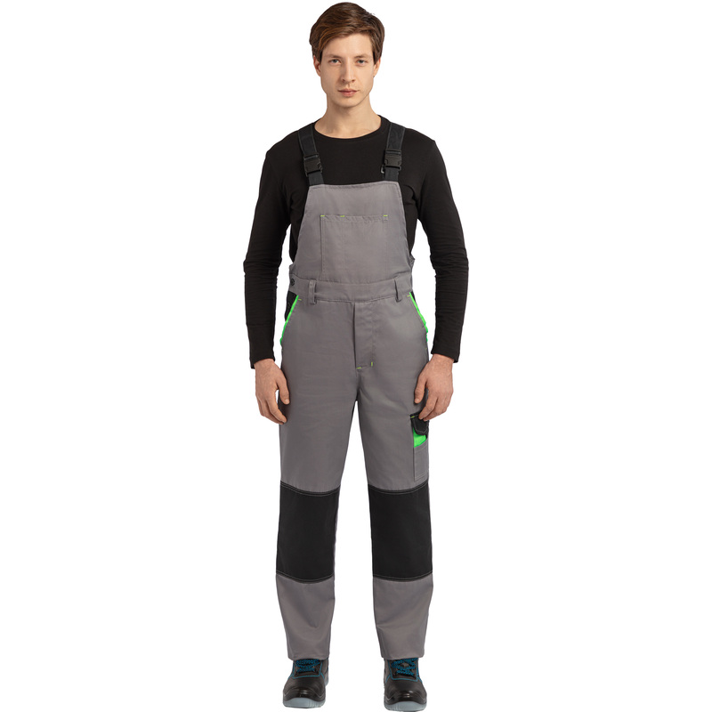 Изображение товара Рабочий летний мужской полукомбинезон л27-ПК светло-серый/серый 44-46