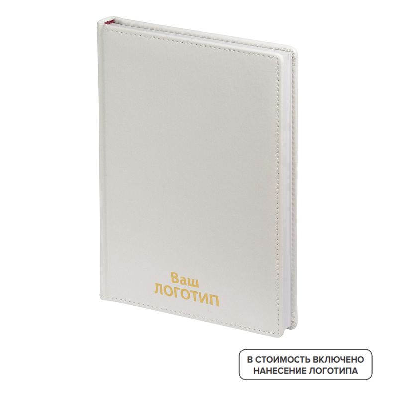 Изображение товара Еженедельник недатированный Bruno Visconti Velvet А5 искусственная кожа белый 136 листов