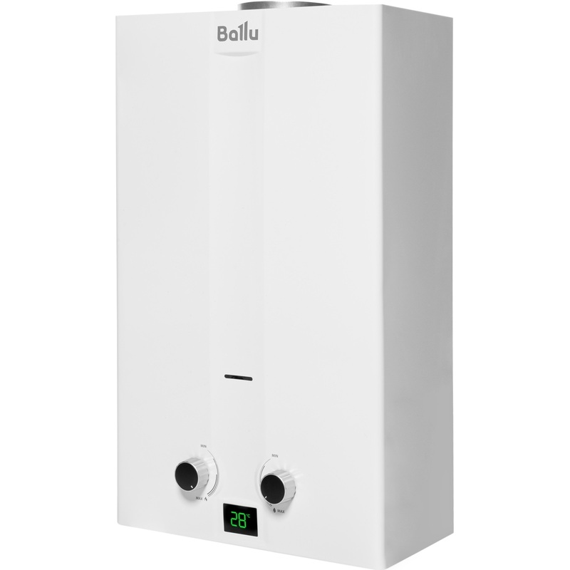 Изображение товара Газовый проточный водонагреватель Ballu GWH 10 Fiery 10 л/мин с дисплеем