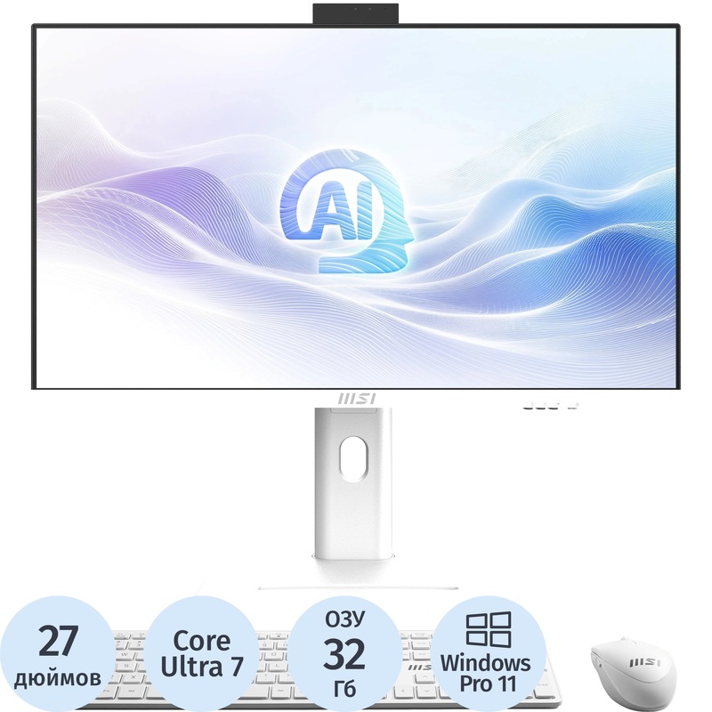 Изображение товара Моноблок 27 MSI Modern AM273QP AI 1UM-093RU (9S6-AF0112-093)
