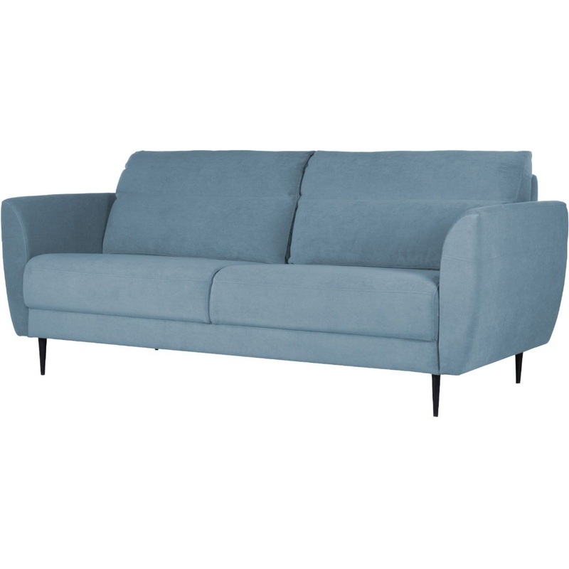 Изображение товара Диван трехместный FinsoffaРелакс Монако Lounge серо-голубой ткань стиль скандинавский