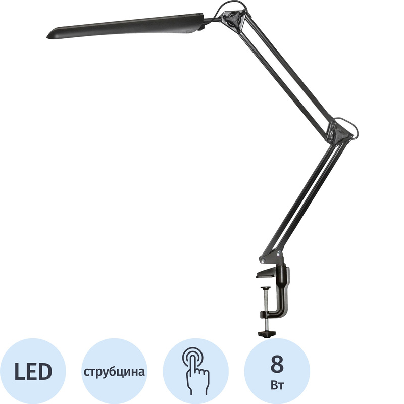 Изображение товара Уценка. Светильник настольный Трансвит Гермес черный световой поток 700 лм