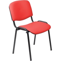 Стул офисный Easy Chair Изо красный искусственная кожа металл чёрный  (550728)
