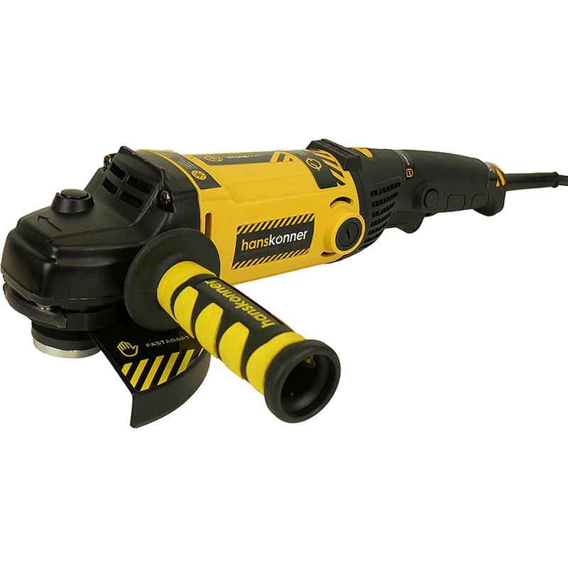 Изображение товара Угловая шлифмашина Hanskonner HAG15150EC мощность 1500 Вт диск 150 мм электропитание от сети