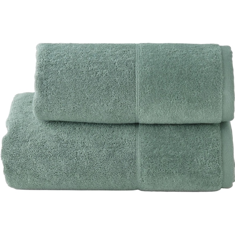 Изображение товара Набор махровых полотенец Home Collection 2 шт оливковый 50x80/70x130 см 600 г/кв.м
