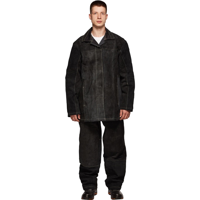 Изображение товара Костюм сварщика КС30 цельноспилковый летний черный (размер 44-46, рост 182-188)