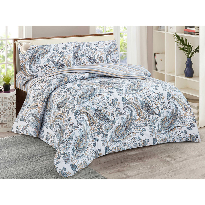 Изображение товара Набор евро Cleo Notte Bianca одеяло 220х240 см постельное белье сатин