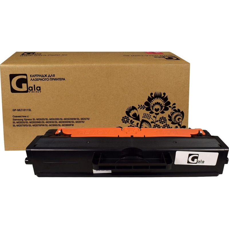 Изображение товара Картридж лазерный GalaPrint MLT-D115L для Samsung черный повышенной емкости