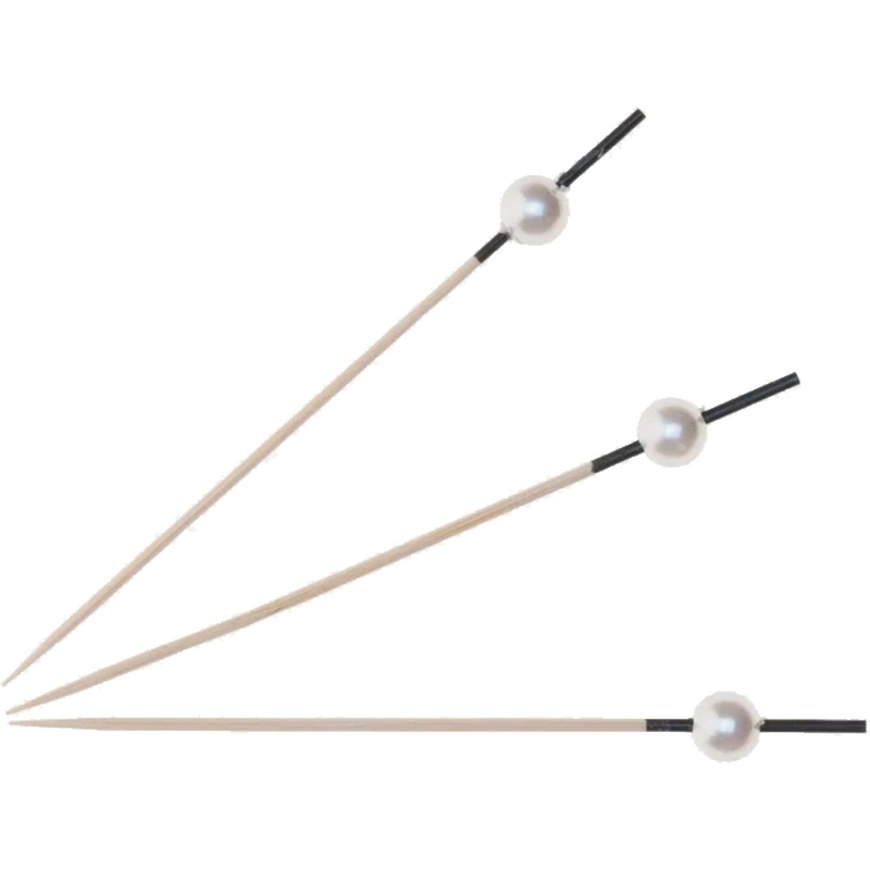 Изображение товара Пики для канапе КонтинентПак Жемчужина 120 мм 100 штук