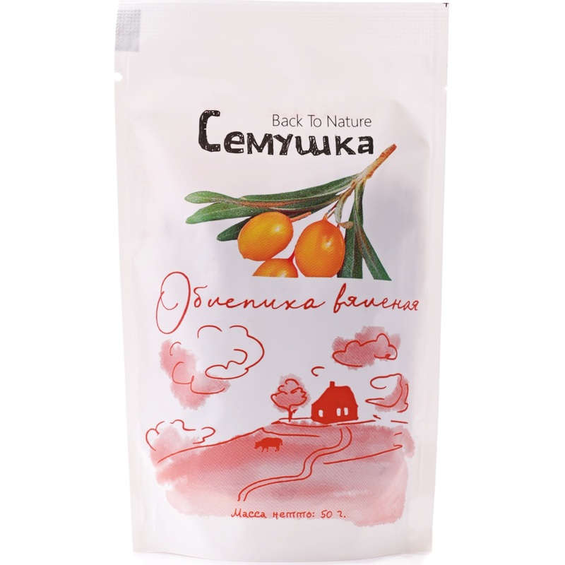 Изображение товара Вяленая облепиха Сёмушка 50г полезный натуральный продукт для здоровья